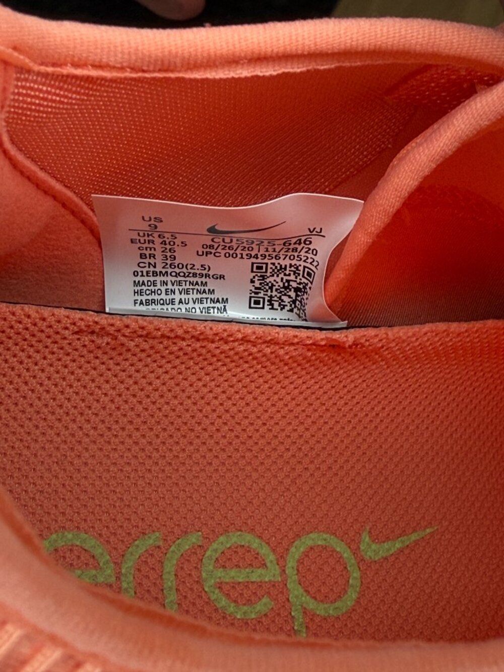 Nike Air Zoom SuperRep 2  Women's Training Sneakers - Coral - Picture 2 of 8